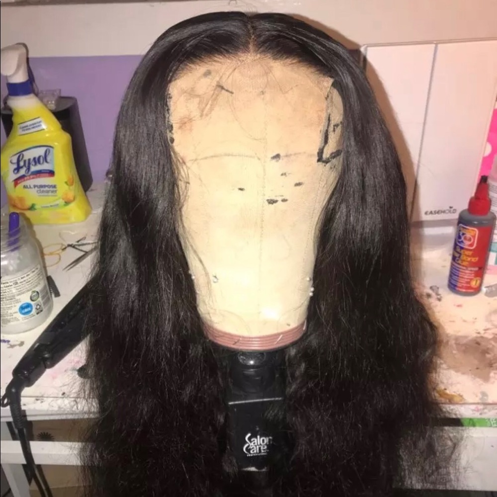 Body wave Peruvian Wig 100% human virgin hair